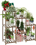 Bamworld 3 Tier Ladder Plant Stand for Indoor and Outdoor Use