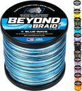 Blue Camo Beyond Braid Braided Fishing Line - No Stretch, Low Memory
