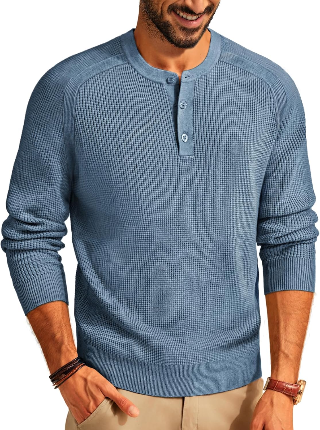 PJ PAUL JONES Men's Sweaters Solid Color Soft Warm Pullover