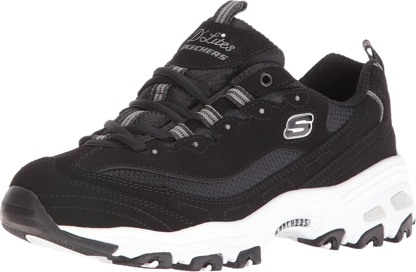 Skechers Women's D'Lites-Biggest Fan Trainers for Ultimate Comfort