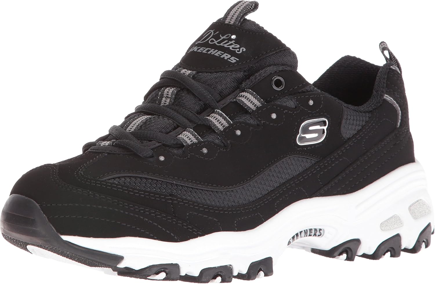 Skechers Women's D'Lites-Biggest Fan Trainers for Ultimate Comfort