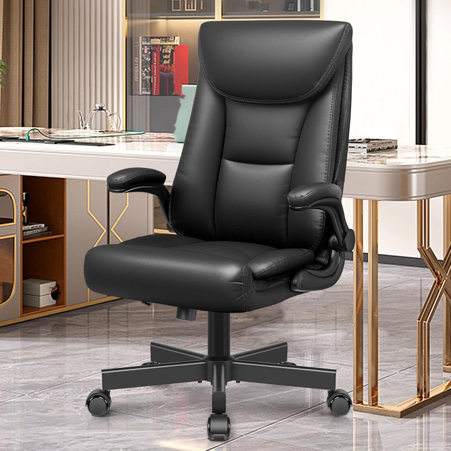 Executive Office Chair with Ergonomic Design for Comfort and Support