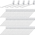 Slatwall Panel Hooks 100 Pack - Heavy Duty 7.87 in Slat Wall Hangers