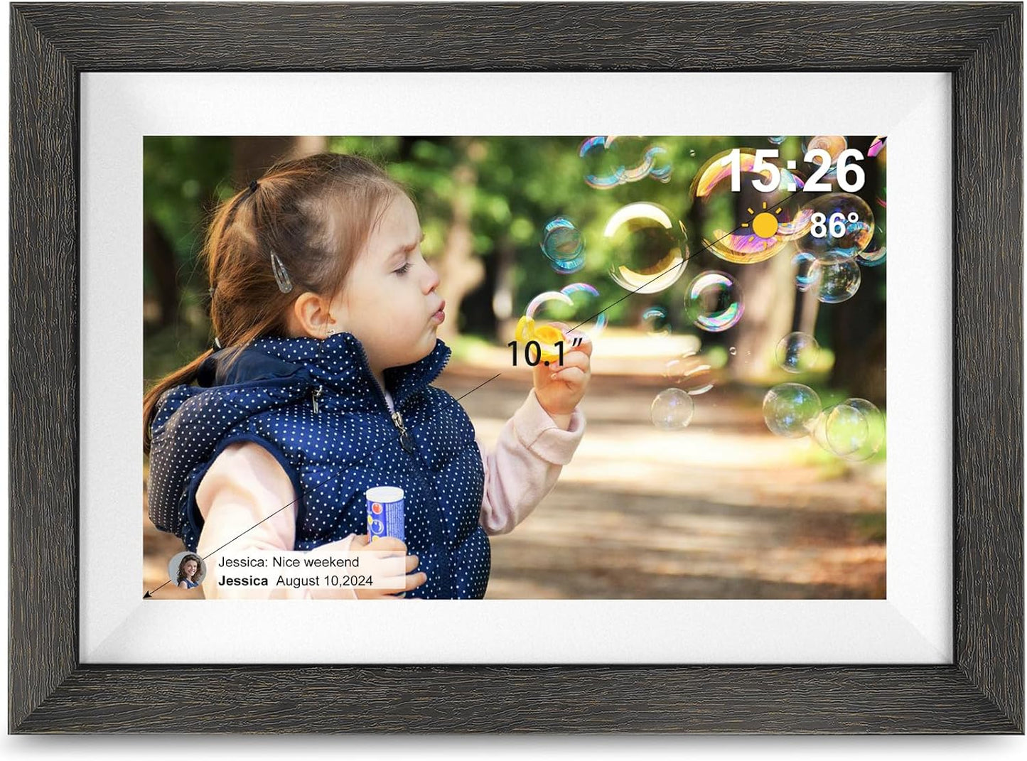 Frameo Digital Photo Frame with 10.1 Inch HD Touch Screen