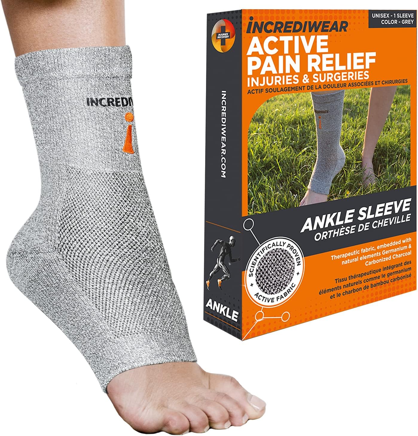 Incrediwear Ankle Sleeve for Joint Pain Relief and Support
