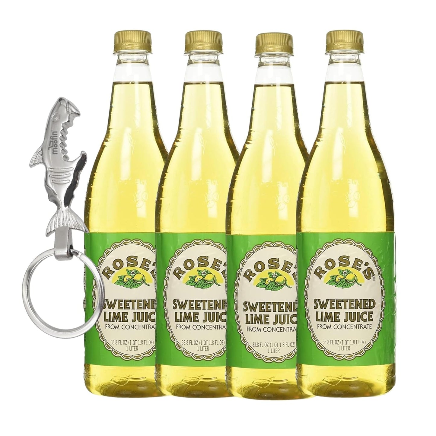 Rose's Lime Juice for Cocktails - Freshly Squeezed Zest 4-Pack