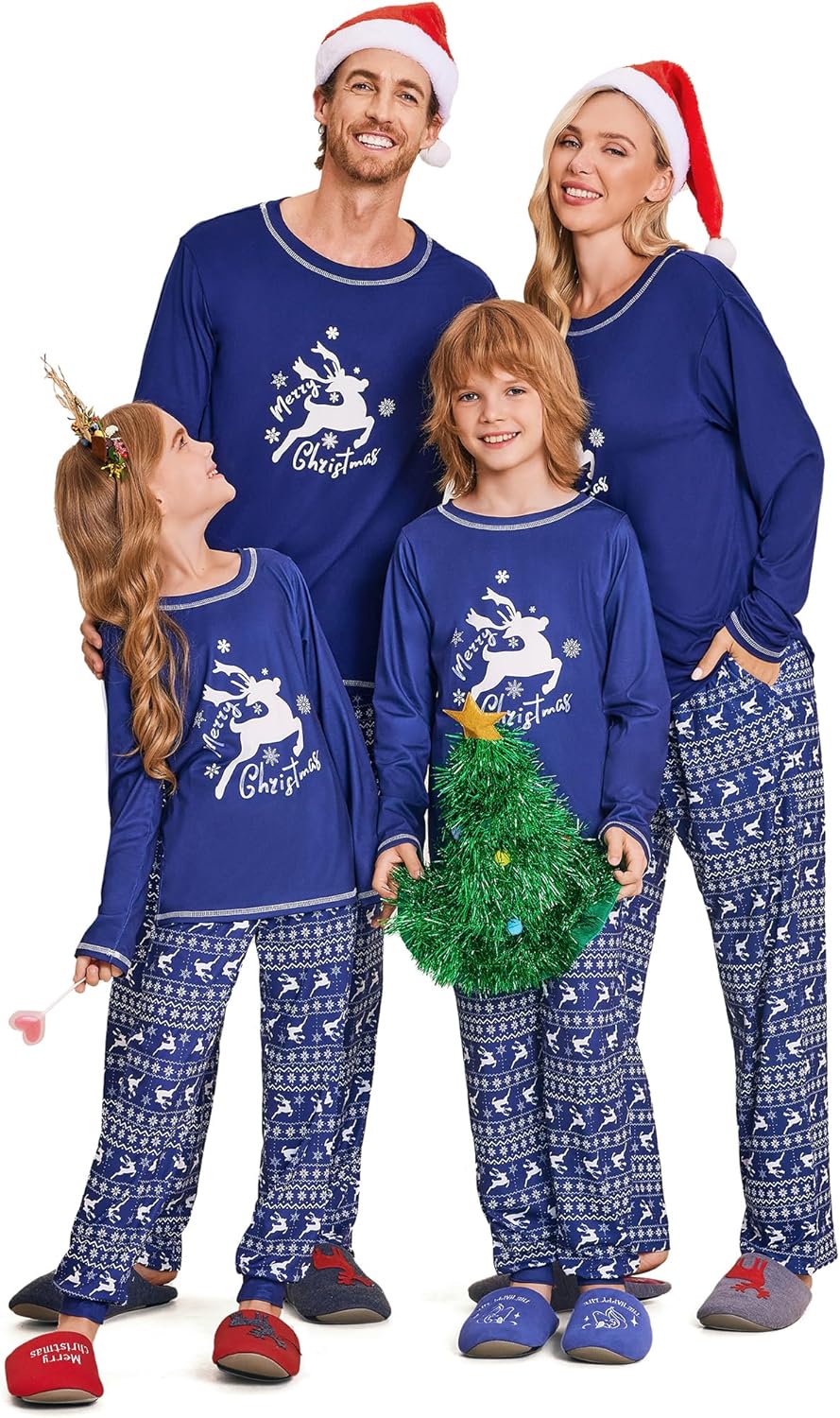 Ekouaer Matching Family Christmas Pajamas Set for All Ages