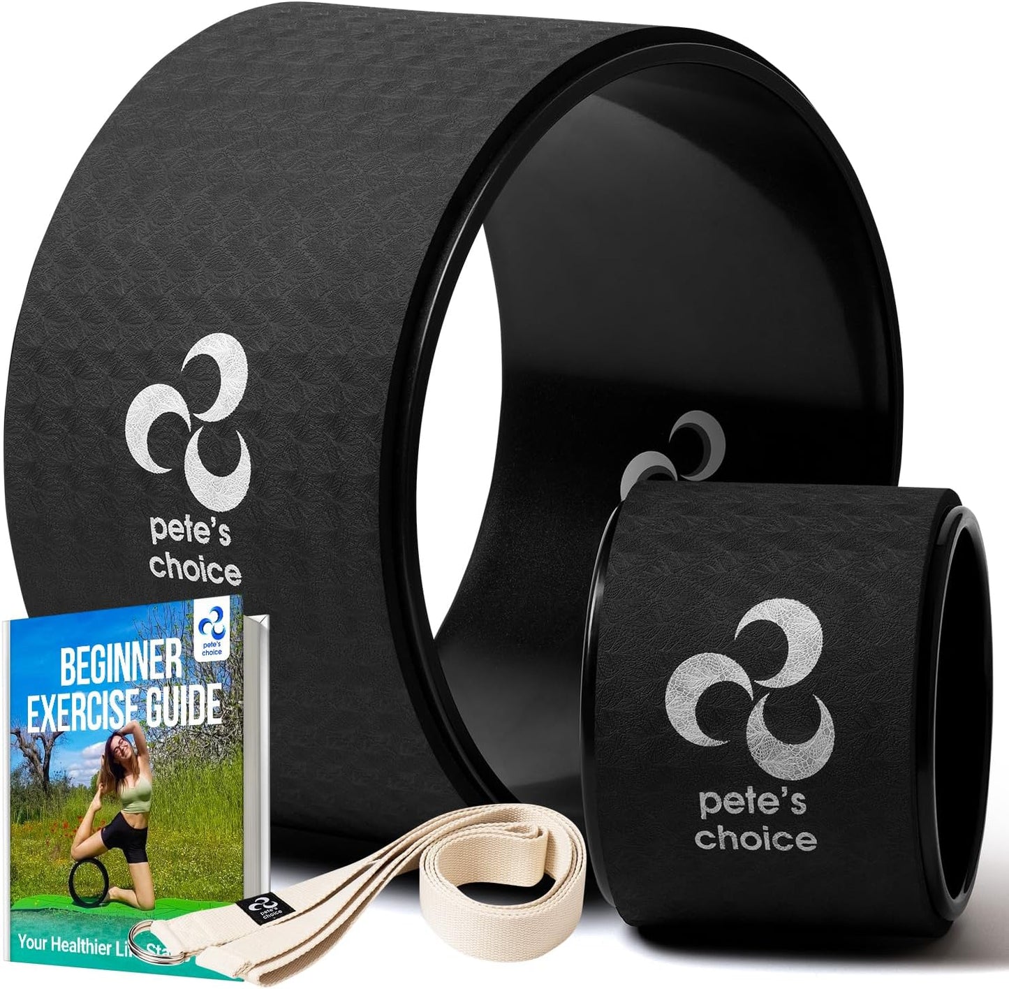 Extra Wide Yoga Wheel - Improve Posture & Relieve Back Pain