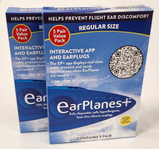 EarPlanes Plus for In-Flight Comfort and Ear Pain Relief