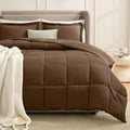 Comforter Set Queen Size Brown - Lightweight Reversible Comforter