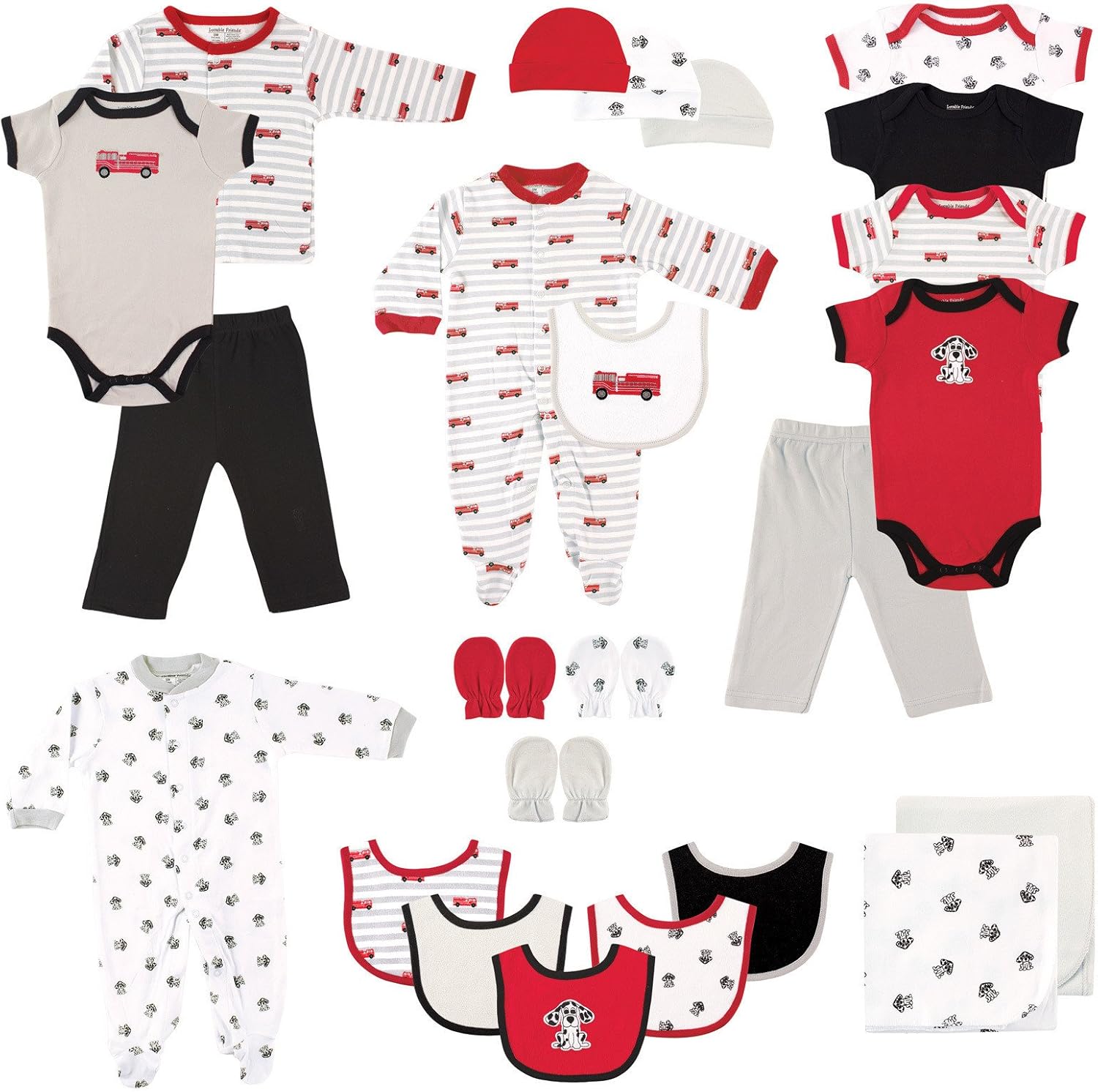 Luvable Friends Unisex Baby Layette Gift Cube for Newborns