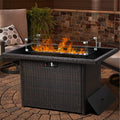 LayinSun 44ft Propane Gas Fire Pit Table - 55,000 BTU Heat