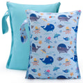 Cloth Diaper Mess-proof Wet Bags 2-Pack - Travel Ready Wet/Dry