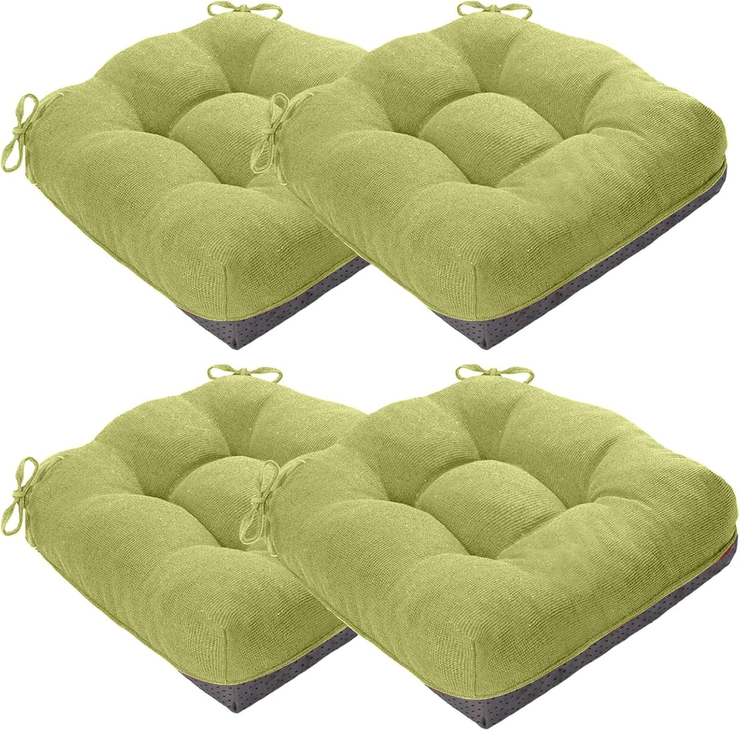 MAGIC ELEPHANT Memory Foam Chair Cushions Set of 4 for Dining