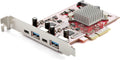 4-Port USB PCIe Card - 10Gbps USB-C and USB-A Expansion