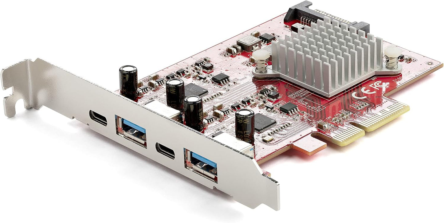 StarTech 4-Port USB PCIe Card for High-Speed Data Transfer