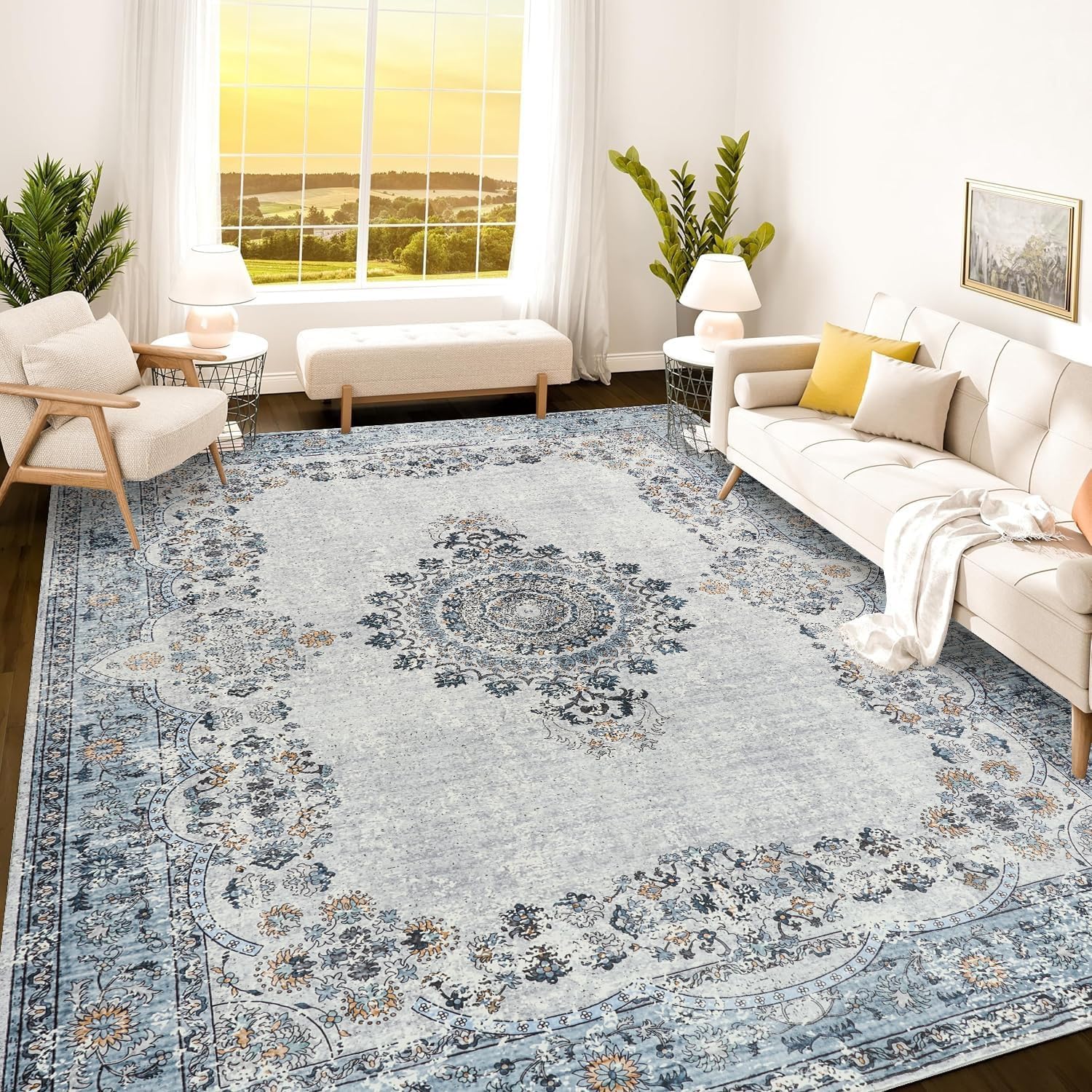 Istana 8x10 Area Rug - Soft, Stain Resistant, Eco-Friendly Design