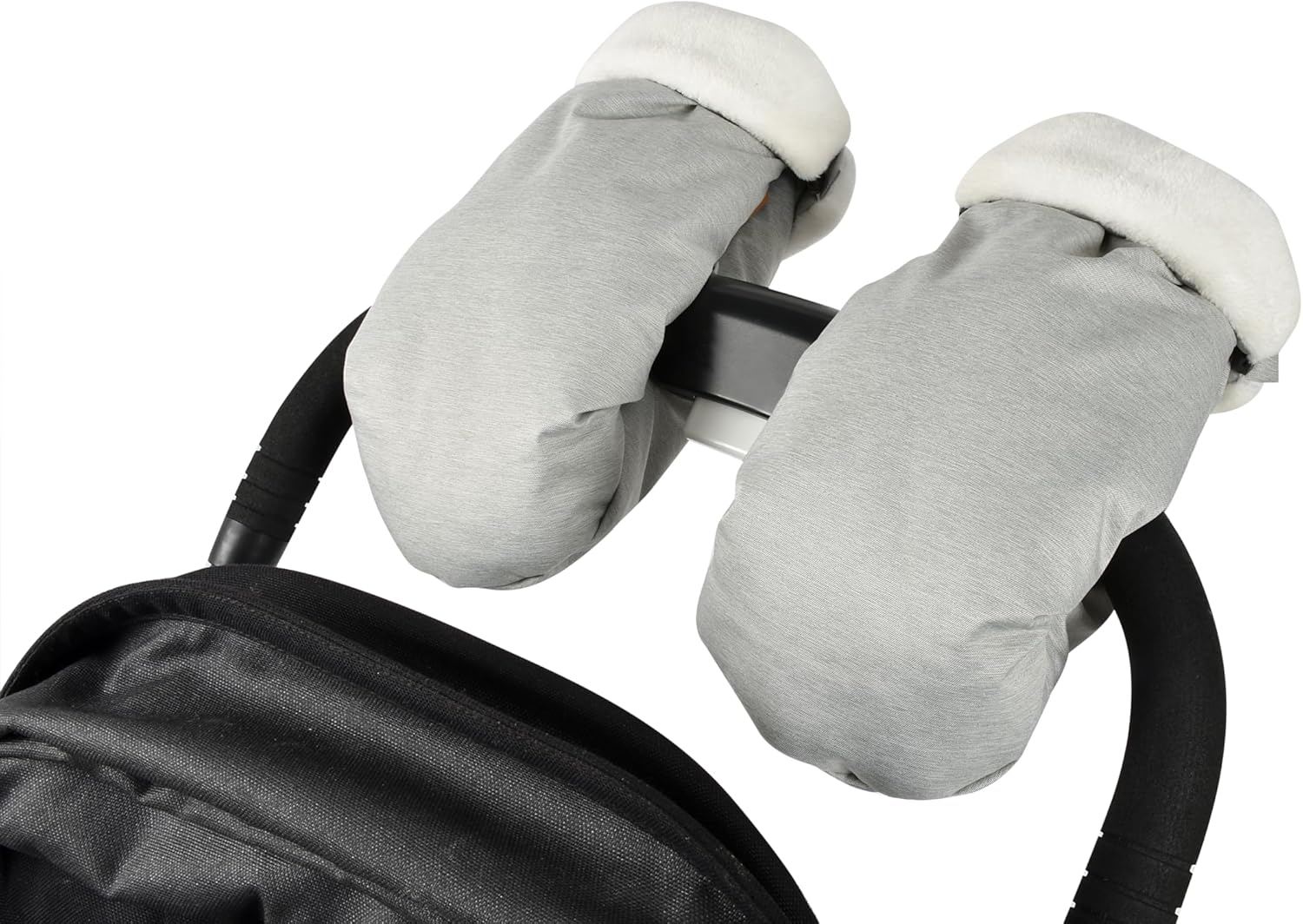 BEABA Waterproof Fleece Lined Stroller Gloves for Winter Use