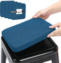 BUYUE Natural Linen Magnetic Bar Stool Cushions for Comfort