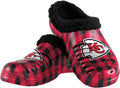 Men's Buffalo Check Shoes with Sherpa Lining and NFL Team Branding