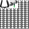 Christmas Light Clips 200 pcs - Small Black Roof Gutter Hooks