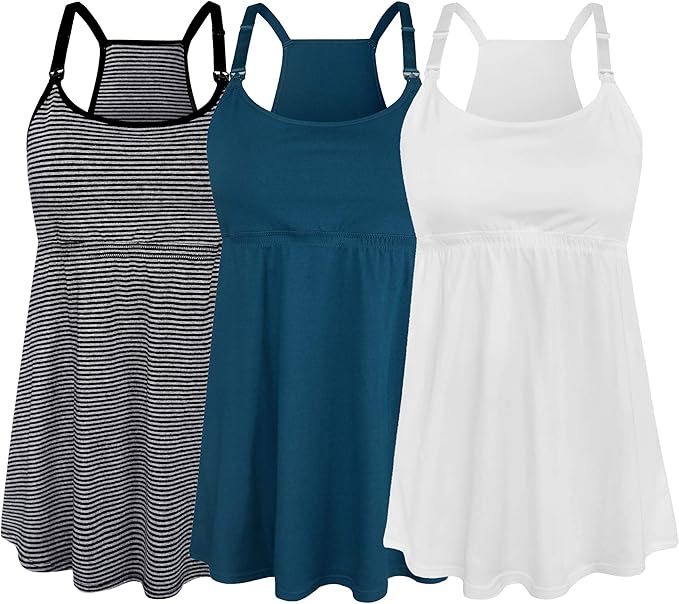 SUIEK Women's Nursing Tank Tops for Comfortable Breastfeeding