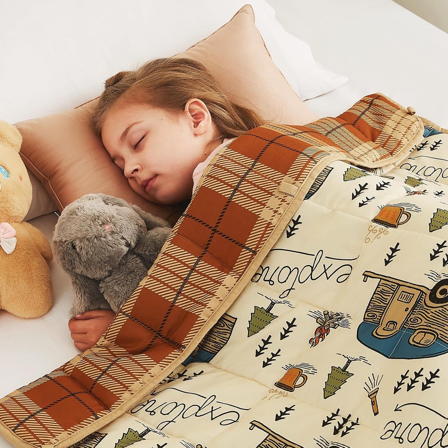 CuteKing Weighted Blanket for Comfort Sleep - 40x60 in Heavy Blanket