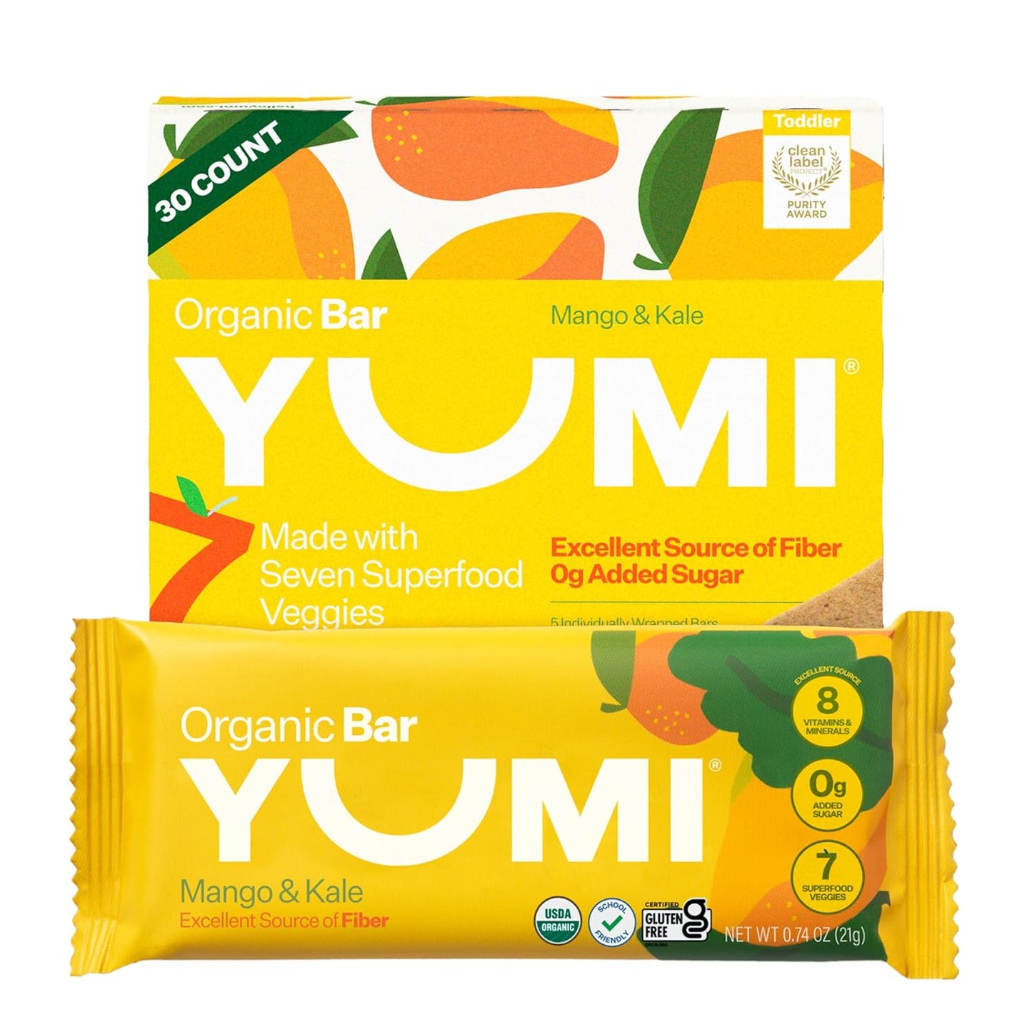 Yumi Organic Toddler Snacks Bars - Healthy, Gluten-Free Treats