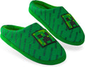 Minecraft Boys Slippers Cozy Creeper Indoor House Shoes - Warm Comfort