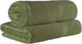 Egyptian Cotton Bath Sheet Set of 2 Forest Green - Plush Hotel Quality