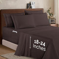 Elegant Comfort 1500 6-Piece Deep Pocket Sheet Set - Extra Deep Fit