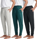 Real Essentials Men's Soft Lounge Sleep Joggers for Comfort