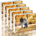 6x8 Acrylic Picture Frames 5 Pack - Double-Sided Magnetic Display