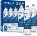 Pureline LT800P Replacement Refrigerator Water Filter 3 Pack - Fresh