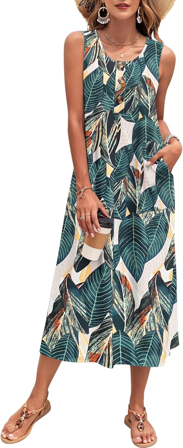 MOLERANI Women's Summer Maxi Dress for Beach and Vacation Fun