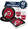 Utah Utes Party Supplies 48 Piece Officially Licensed Set - Game Day