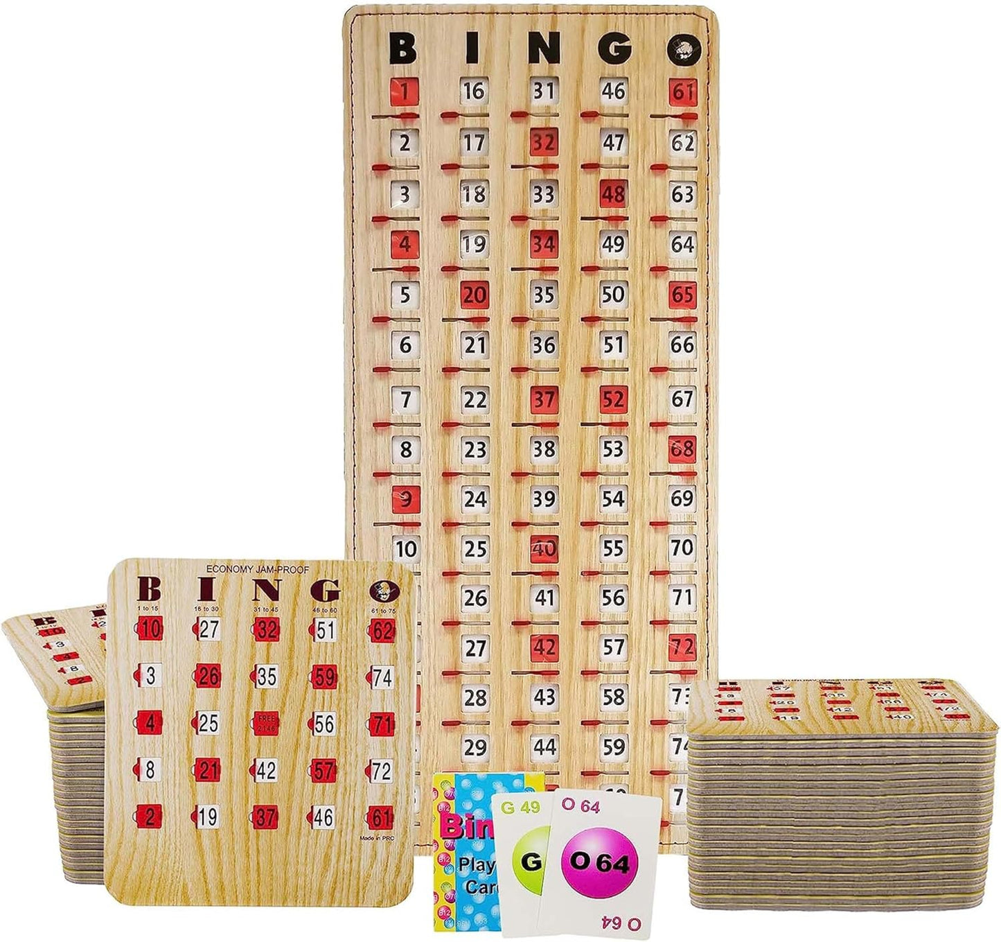 Jam-Proof Bingo Cards with Sliding Windows for Fun Games