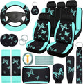 BBTO Butterfly Car Seat Full Set - Stylish Mint Green Accessories