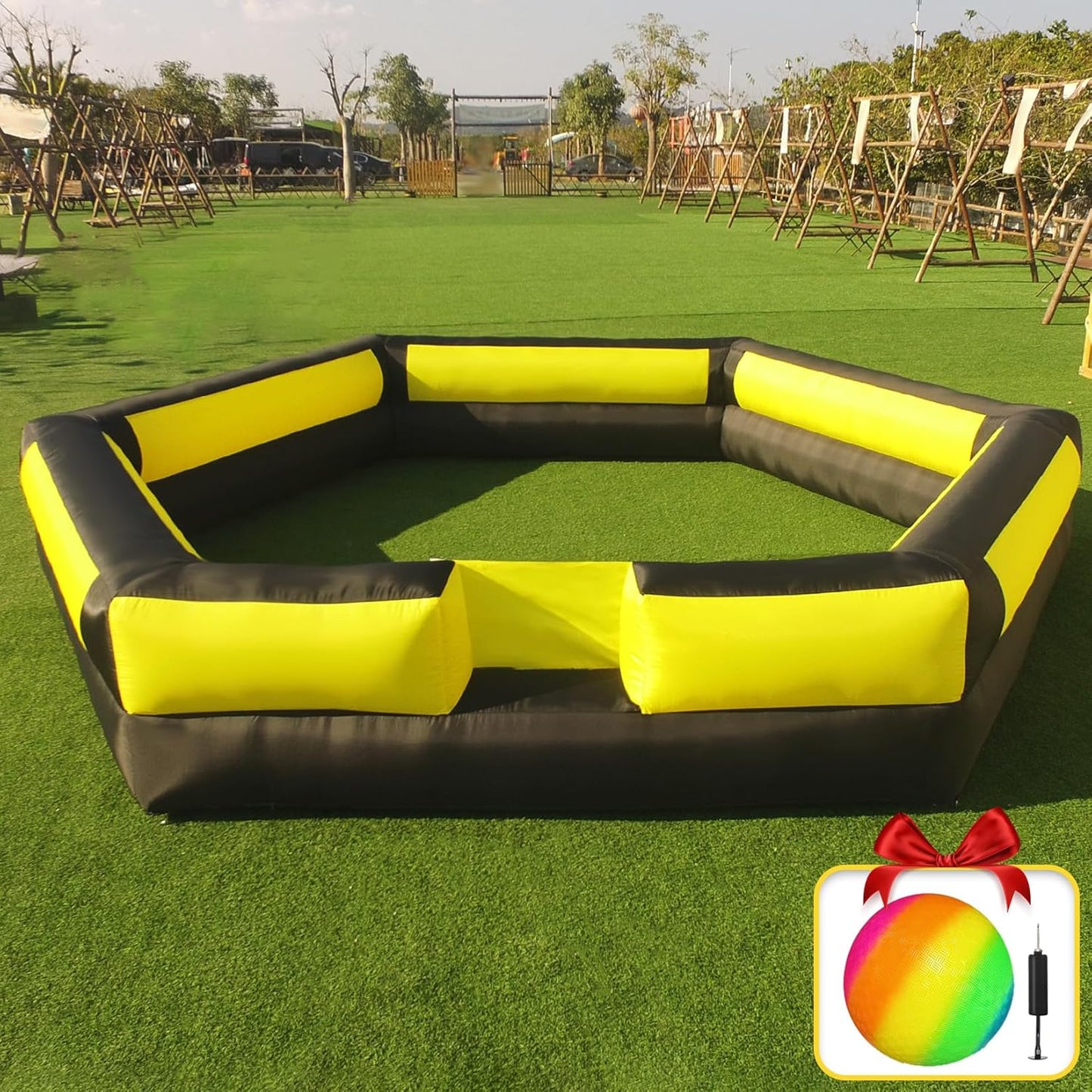 17FT Inflatable Gaga Ball Pit for Indoor and Outdoor Fun