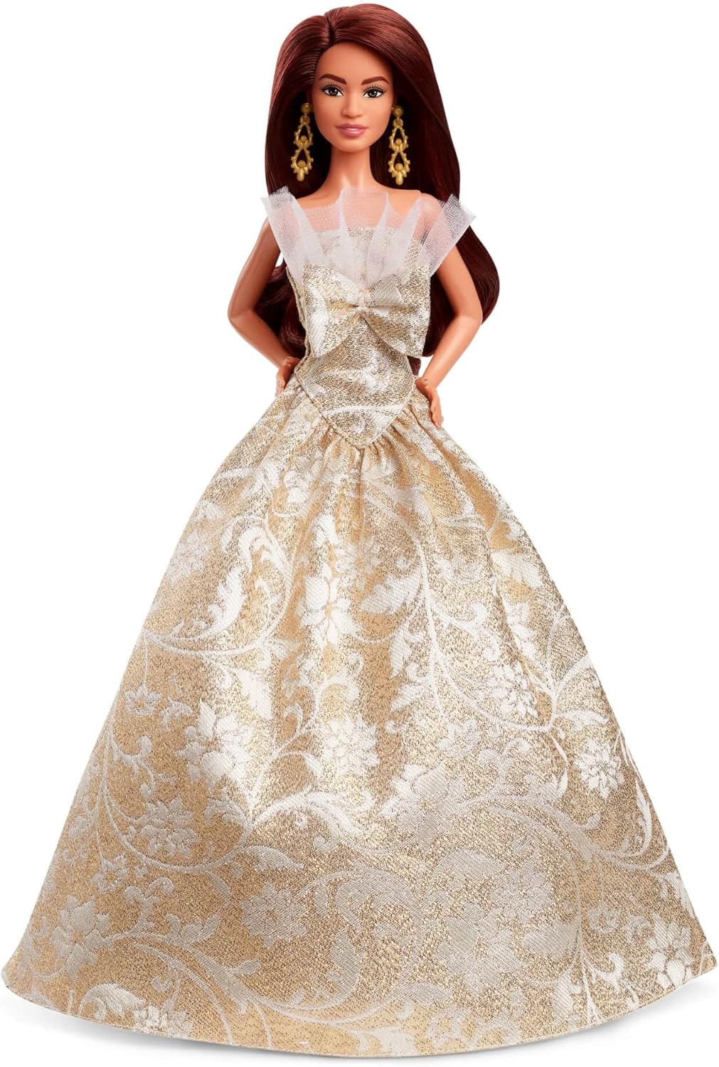2025 Holiday Barbie Doll in Silver & Gold Gown for Collectors