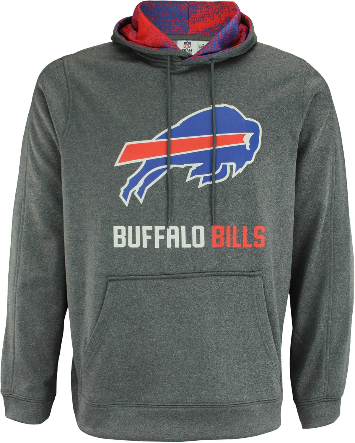 Zubaz Official NFL Hoodie with Colorful Hood Designs