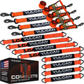 VULCAN Complete Axle Strap Tie Down Kit - PROSeries Durable Webbing