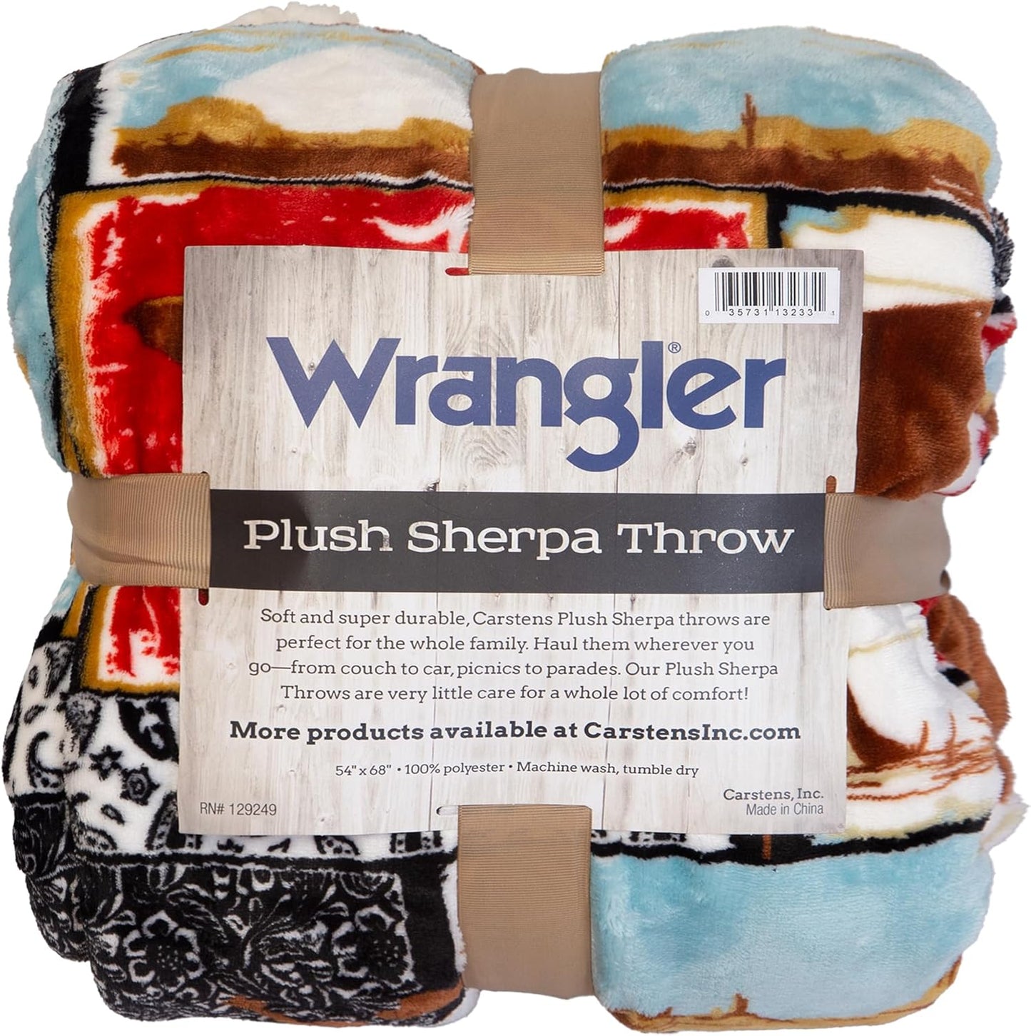 Wrangler Ultra Premium Super Soft Plush Sherpa Fleece Blanket