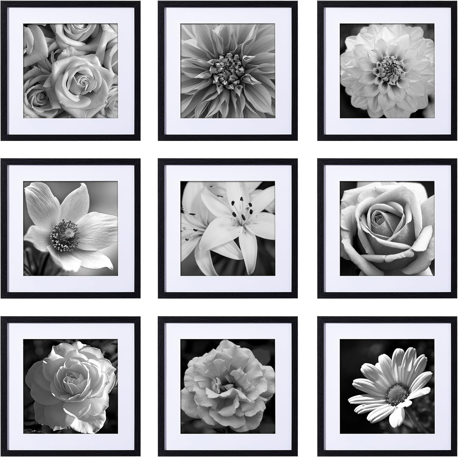 eletecpro 20x20 Picture Frames Set of 9 for Stunning Decor