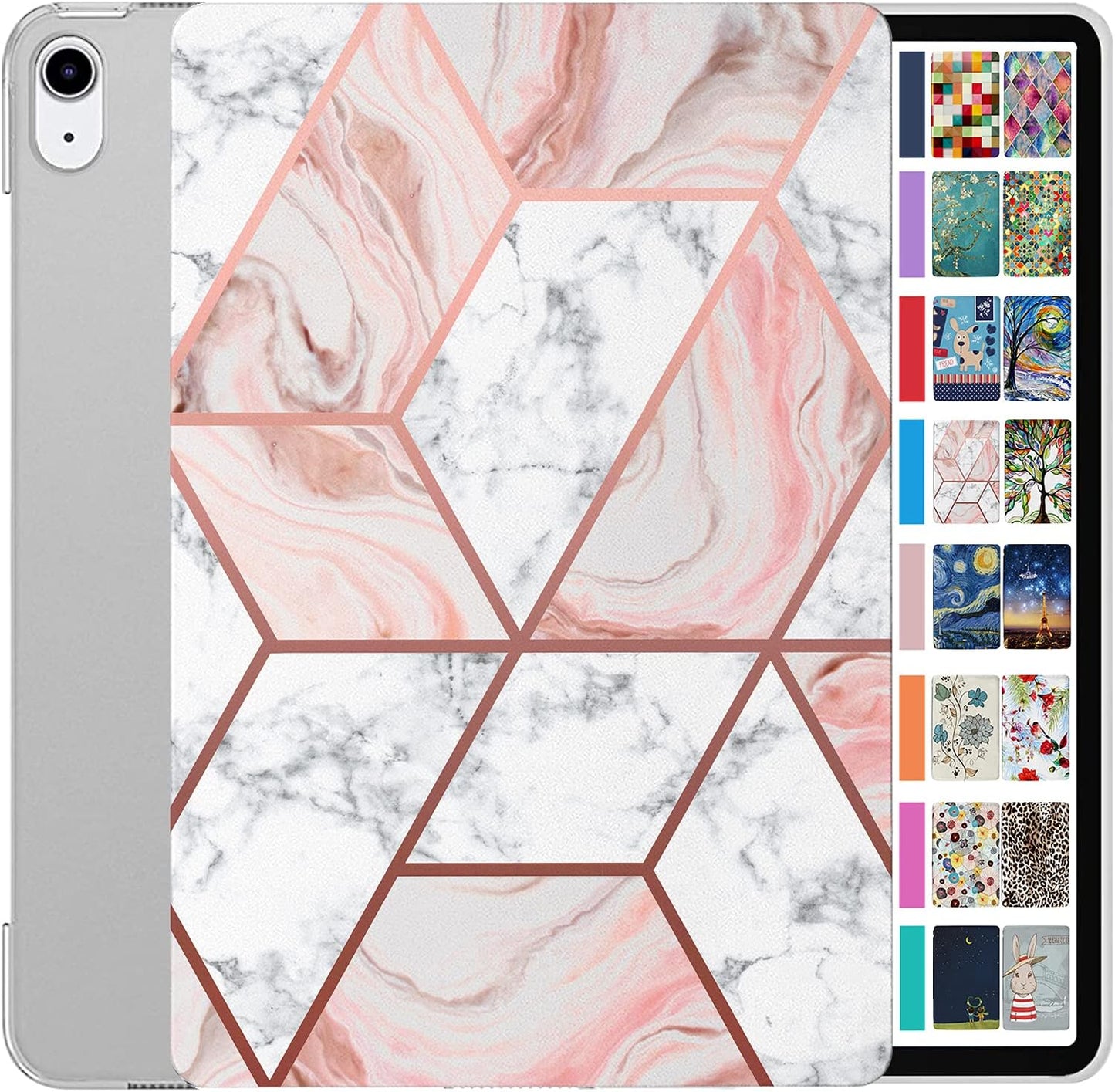 DuraSafe iPad PRO 11 Inch 1st Gen Slim Hard Shell Case - Marble Pink