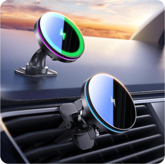 15W Beser MagSafe Car Charger - Strong Magnetic Hold