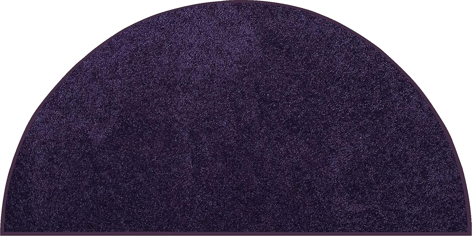 Pet Friendly Solid Color Area Rugs in Purple for Home Decor