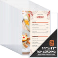 Ndsox 25 Pack 11x17 Rigid Print Protectors for Art Prints