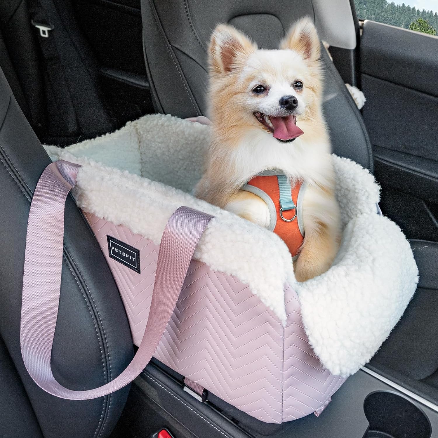 Petsfit Luxury Pink Cat Car Seat - Safe & Portable!