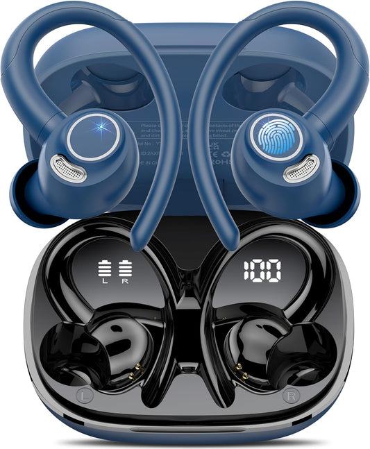 Jesebang Wireless Earbuds - HiFi Stereo Deep Bass, 40H Playtime, IPX7 Waterproof